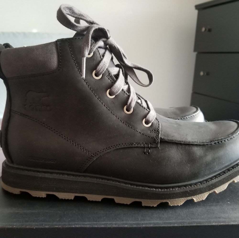 Mens Sorel Madson Moc Toe Waterproof